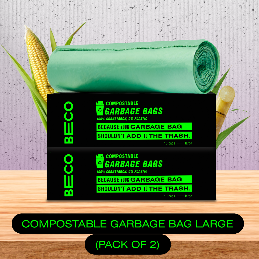 Compostable Garbage Bags - Large - 10 bags/roll | Pack of 2