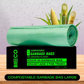 Compostable Garbage Bags - Large - 10 bags/roll