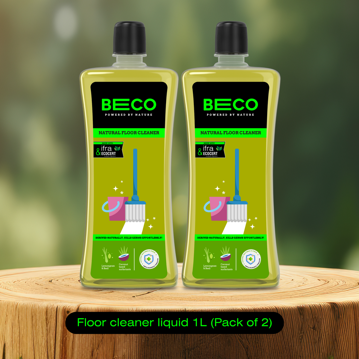 Natural Floor Cleaner Liquid - 1 litre | Pack of 2