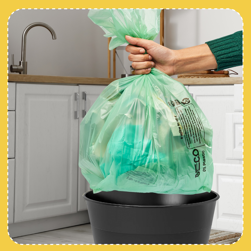 Compostable Garbage Bags - Medium - 15 bags/roll | Pack of 3