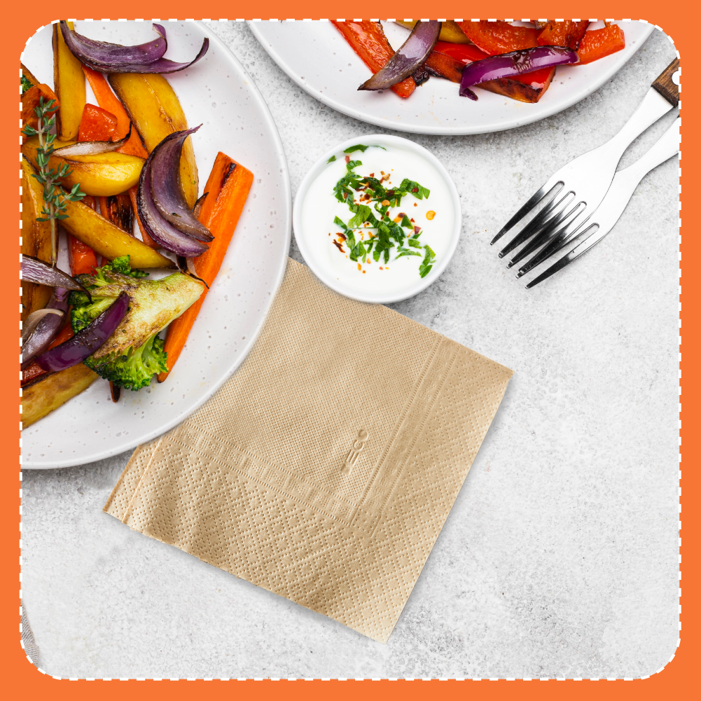 Bamboo Serving Napkins - 50 sheets_